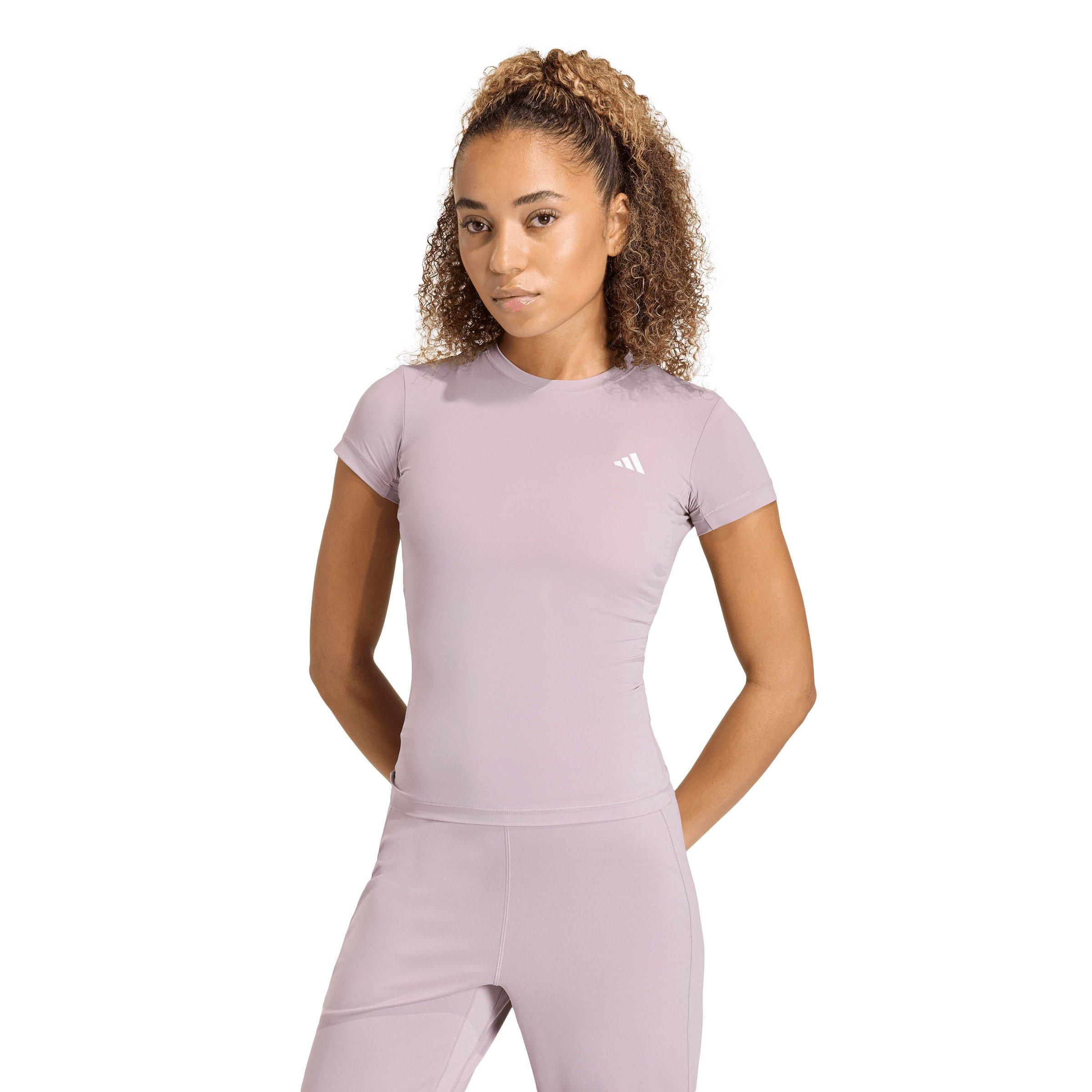 adidas Womens Power Essentials Workout Contour TShirt  Lilac